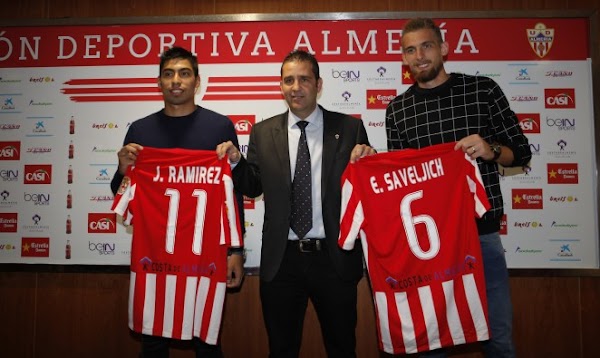 Oficial: El Almería firma cedidos a Saveljich y Juan Ramírez
