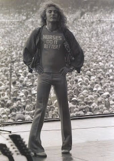 Nurses Do It Better t-shirt as worn by Robert Plant of Led Zeppelin. PYGOD.COM Nurses Do It Better t-shirt as worn by Robert Plant of Led Zeppelin. PYGOD.COM