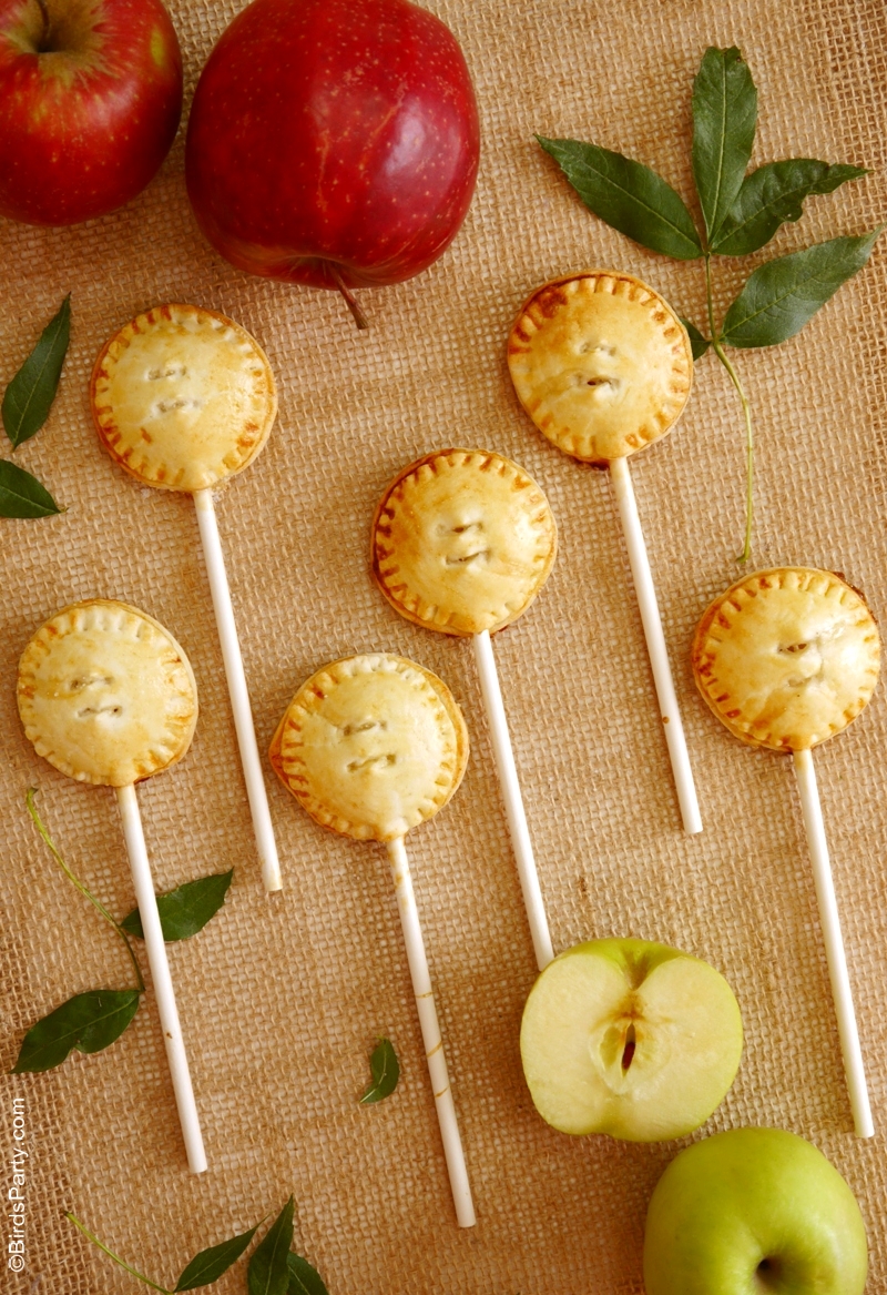 Party Food | Apple & Cinnamon Pie Pops Recipe - BirdsParty.com