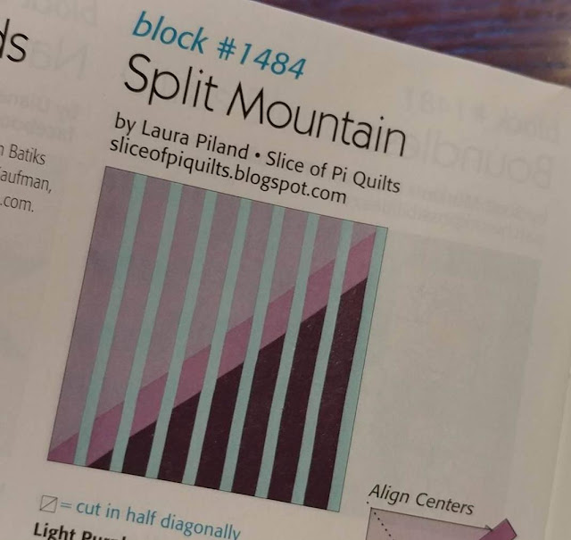 Split Mountain quilt block from Quiltmaker's 100 Blocks Volume 15