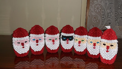 Origami 3d Santa Claus
