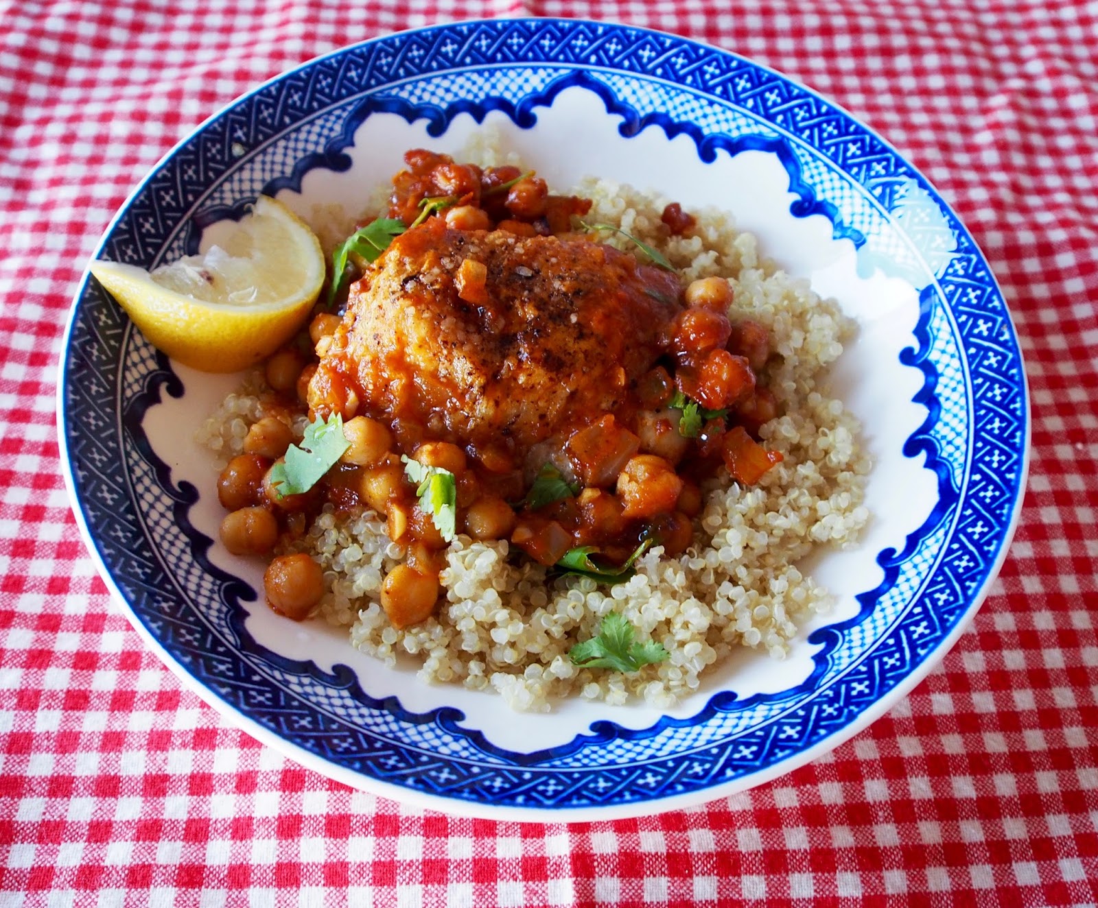 Eat, Belch, Fart PanSeared Chicken with Harissa & Chick Peas
