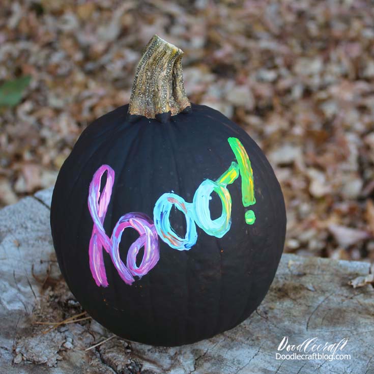 Loose Floral Acrylic Painting on Pumpkins!