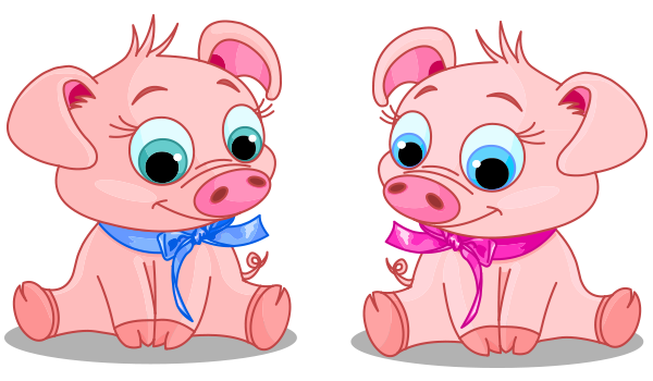 Twin Piglets Icon