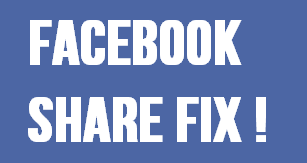 facebook share not showing fix