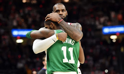 LeBron James and Kyrie Irving 