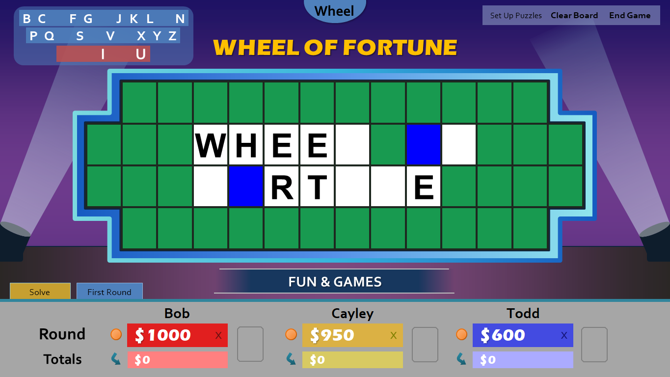 Wheel Of Fortune Game Description