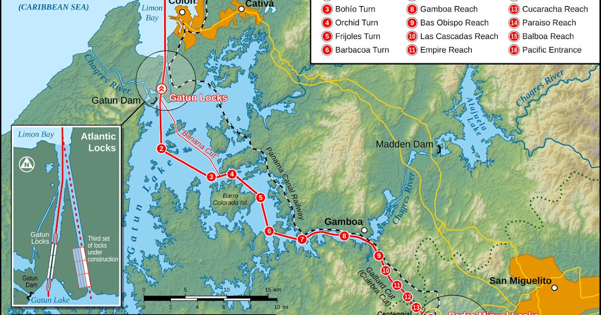 панамский канал расположен