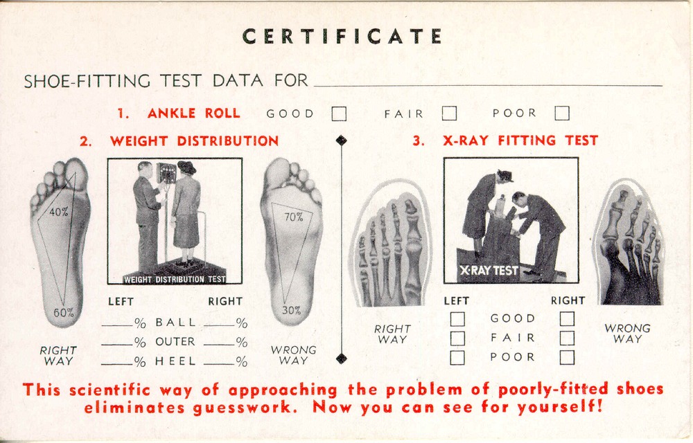 shoe-fitting fluoroscope 