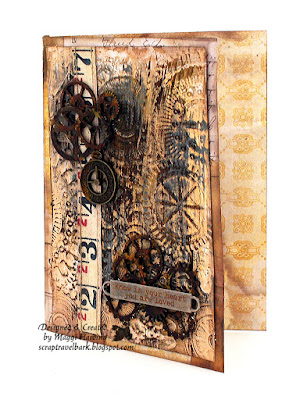 3D Texture Fades Embossing Folder, Mechanics, The Funkie Junkie Boutique, tutorial, Maggi Harding