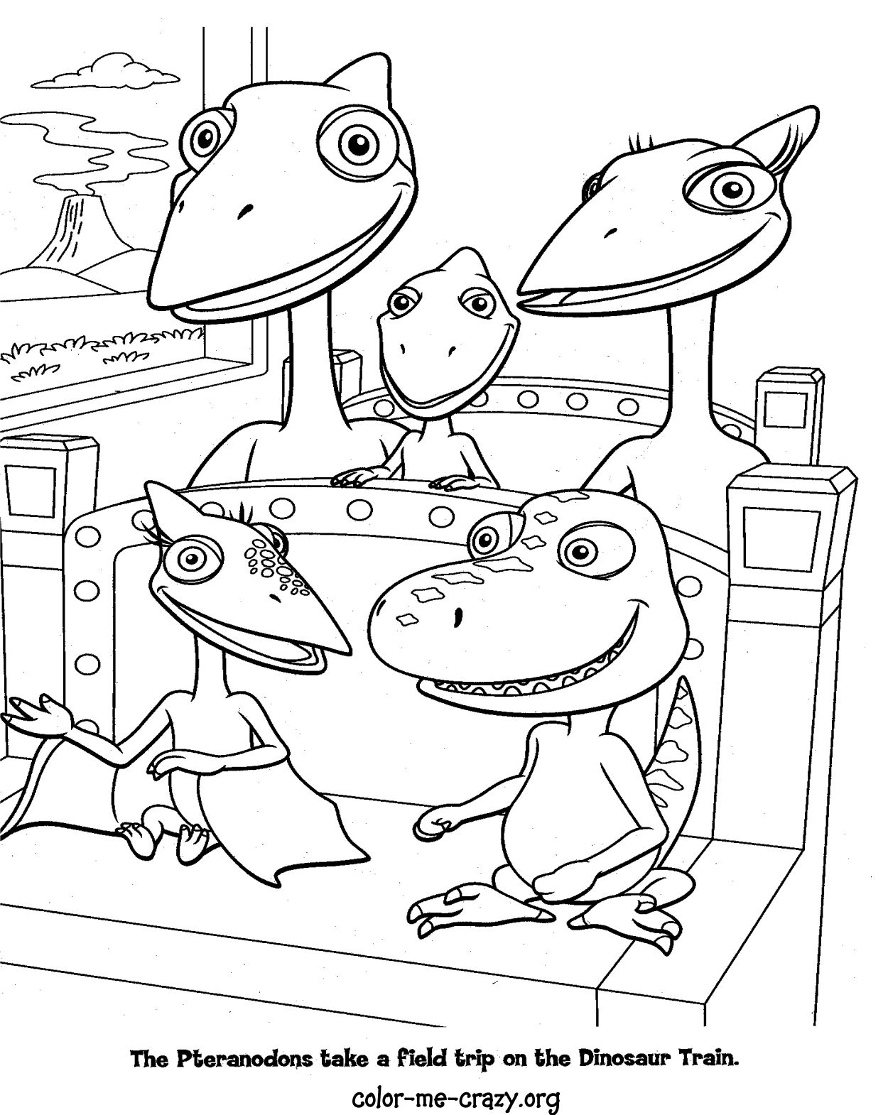 ColorMeCrazyorg Dinosaur Train Coloring Pages