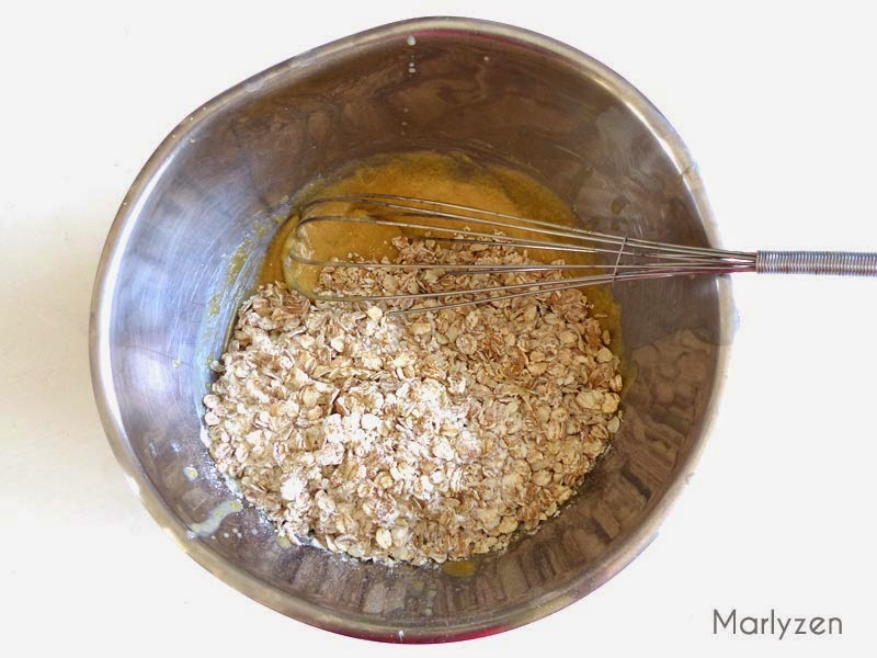 Rajoutez le mélange de farine et céréales.