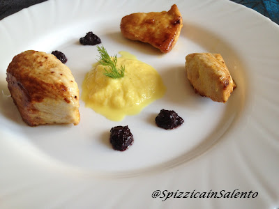 bouchées de dinde au gingembre, orange et fenouil