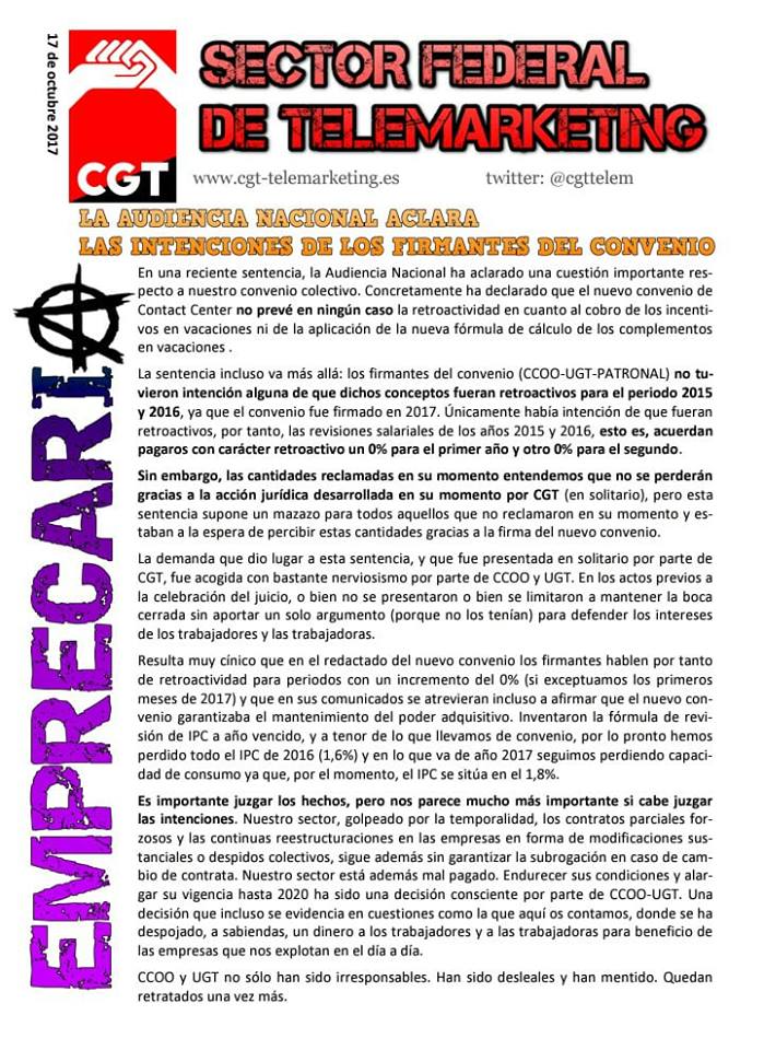 CGT SECCION SINDICAL EXTEL ZARAGOZA