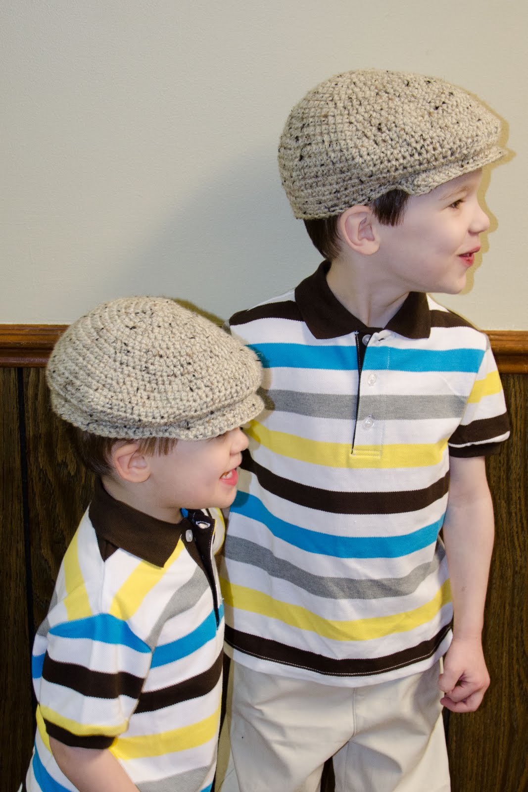 Crochet by Sheri My boys their Easter hats!