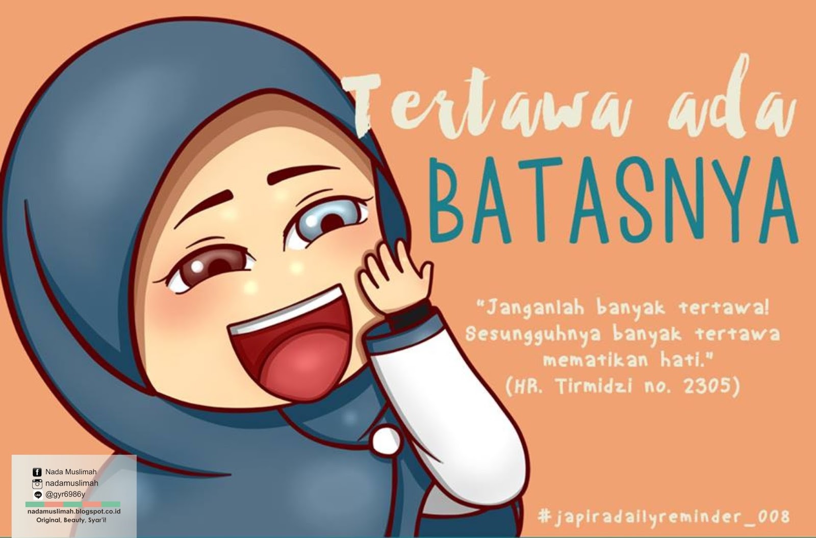 Gambar Kartun Muslimah Tertawa Kolek Gambar
