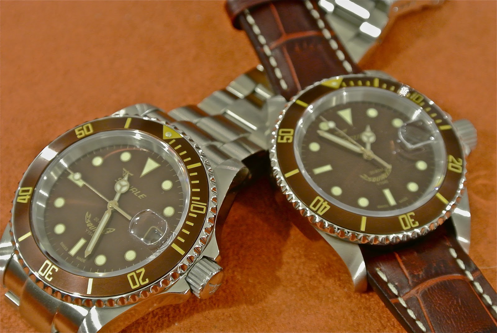 the rogue review my brown shark squale 20 atmos root beer 1545