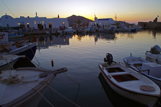 Sunset Naoussa Harbour Sunset Naoussa Harbour