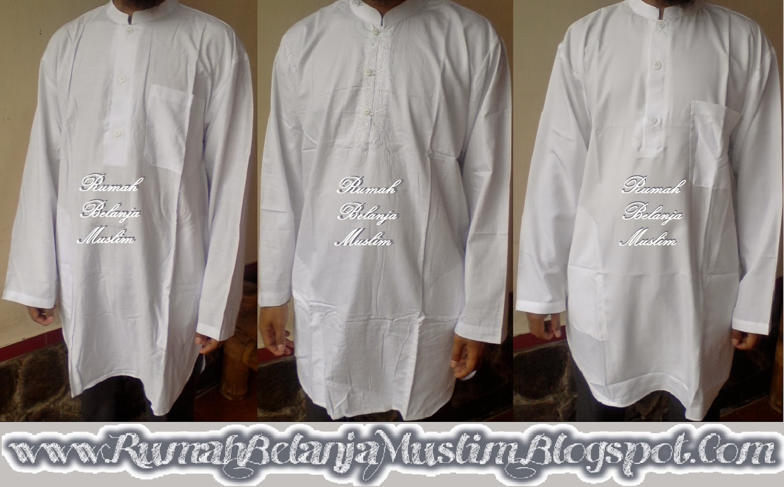 RUMAH BELANJA MUSLIM Jual Baju Koko Pakistan Putih