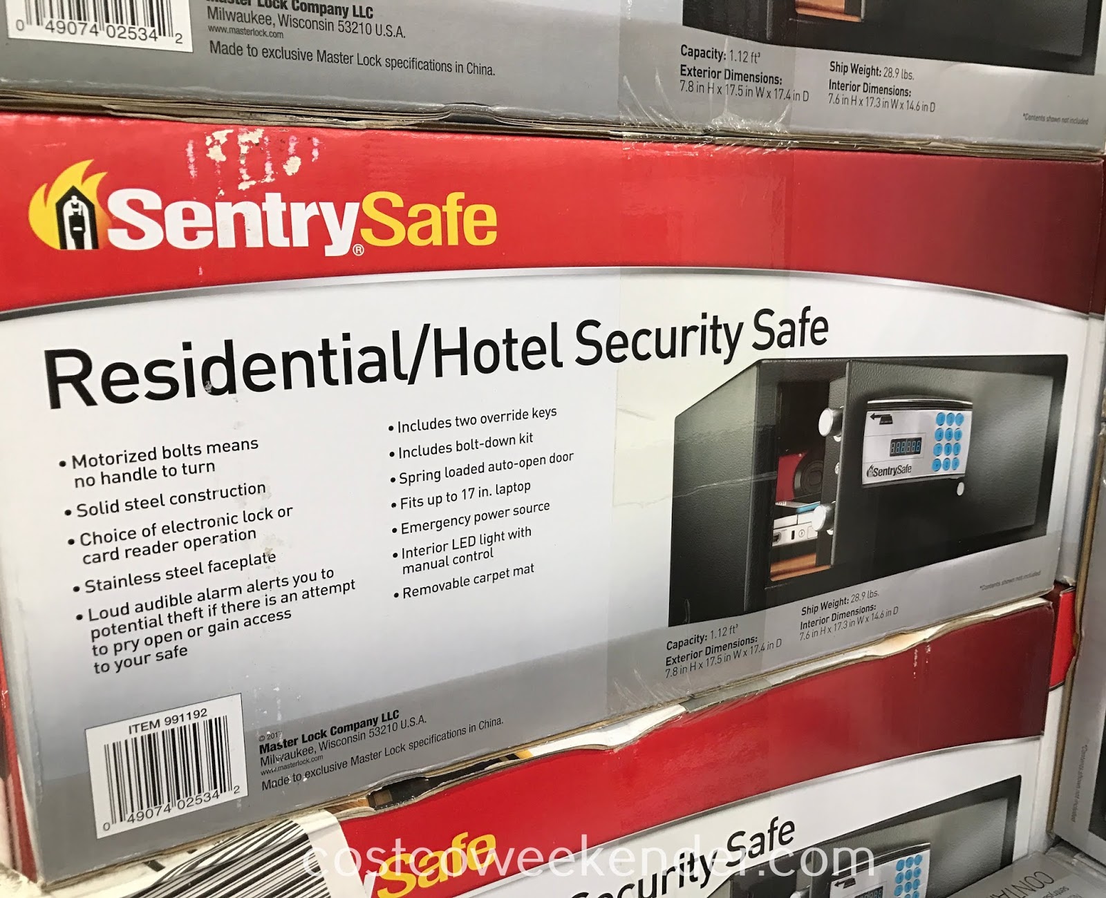 SentrySafe Residential/Hotel Security Safe (CA110ES) Costco Weekender