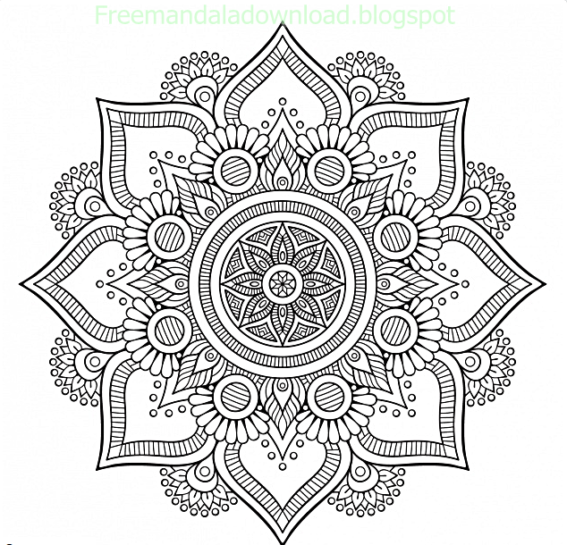 Floral Background Design Free Malvorlagen Free Mandala