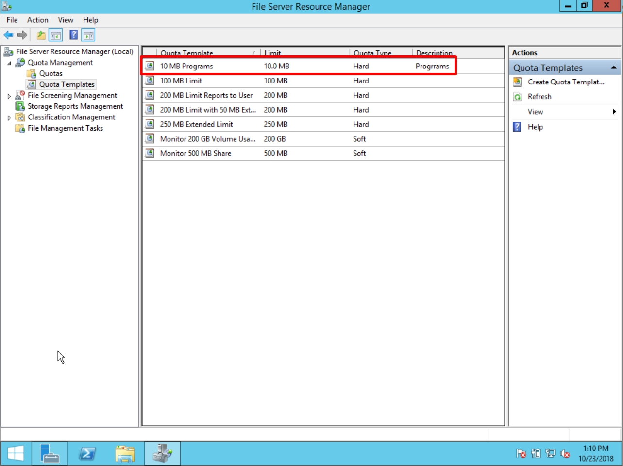 KONFIGURASI QUOTA MANAGEMENT di WINDOWS SERVER 2012 R2 ILMU TKJ