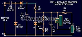 Schematic Diagram: Circuit Diagram of Remote Control Tester