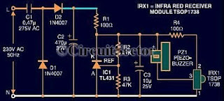 Circuit Diagram of Remote Control Tester