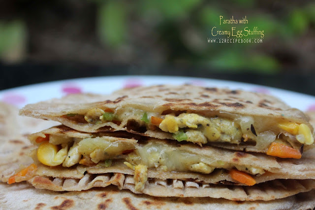 Paratha with Creamy Egg Stuffing