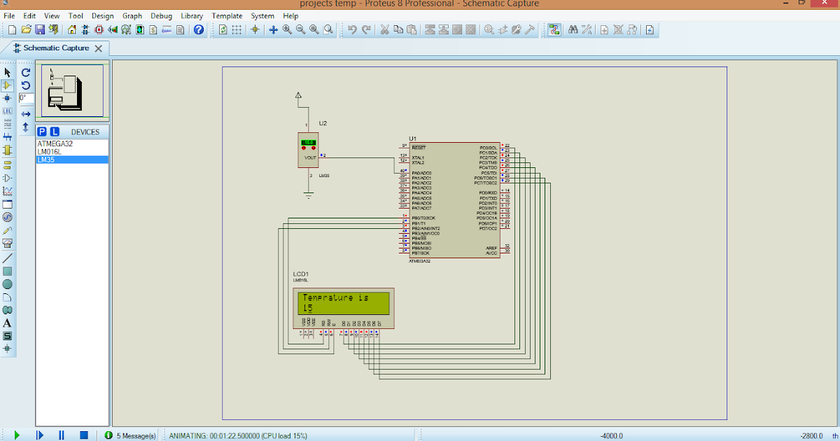 Technology by Avinash Temperature monitoring system using lm35 in atmega32