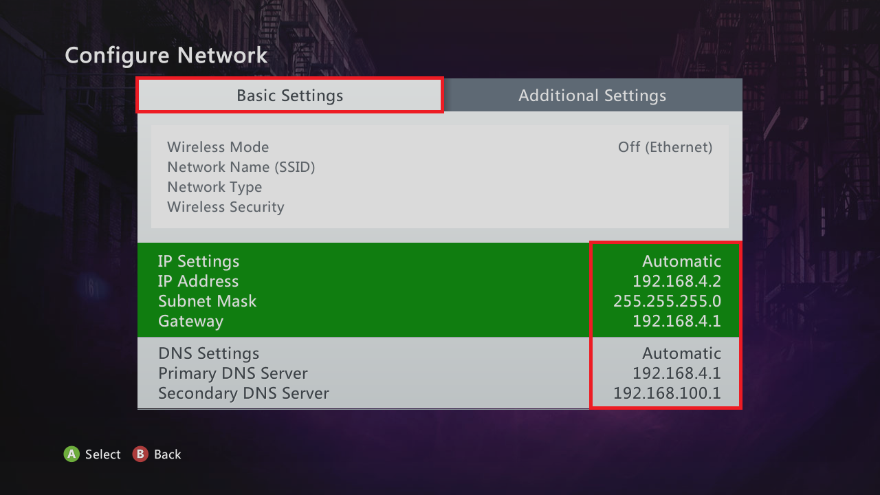 Konfigurasi IP Address XBOX 360 Jtag/RGH Untuk Terhubung Dengan