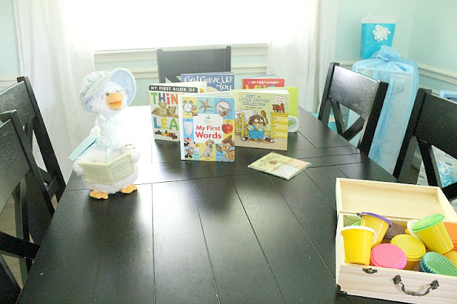 Book raffle! Stock the baby's library by having guests bring books instead of a card!
