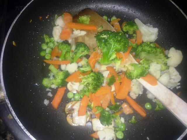  Arroz con verduras frescas rapidísimo 