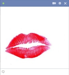 Lip Mark Emoticon For Facebook