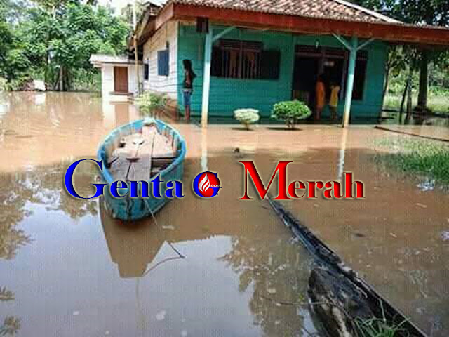 Tiga Kecamatan Pusat Ibukota Lampura Terendam Banjir
