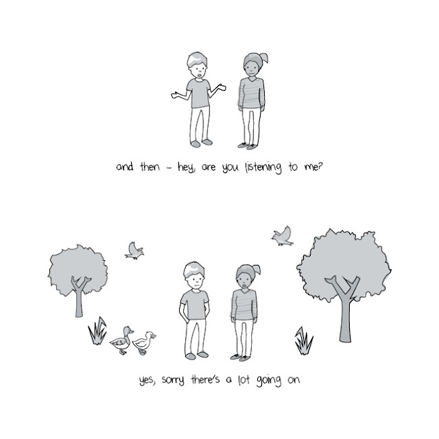 Ilustrasi yang Menggambarkan Pikiran Seorang Introvert orang introvert
