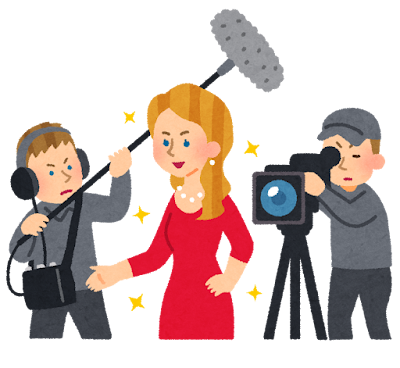 ハリウッドスターのイラスト(女性)