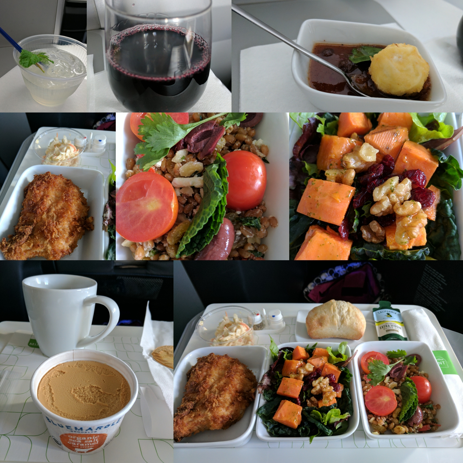 JetBlue Flight 534, SFOBOS, Mint Julie's Dining Club