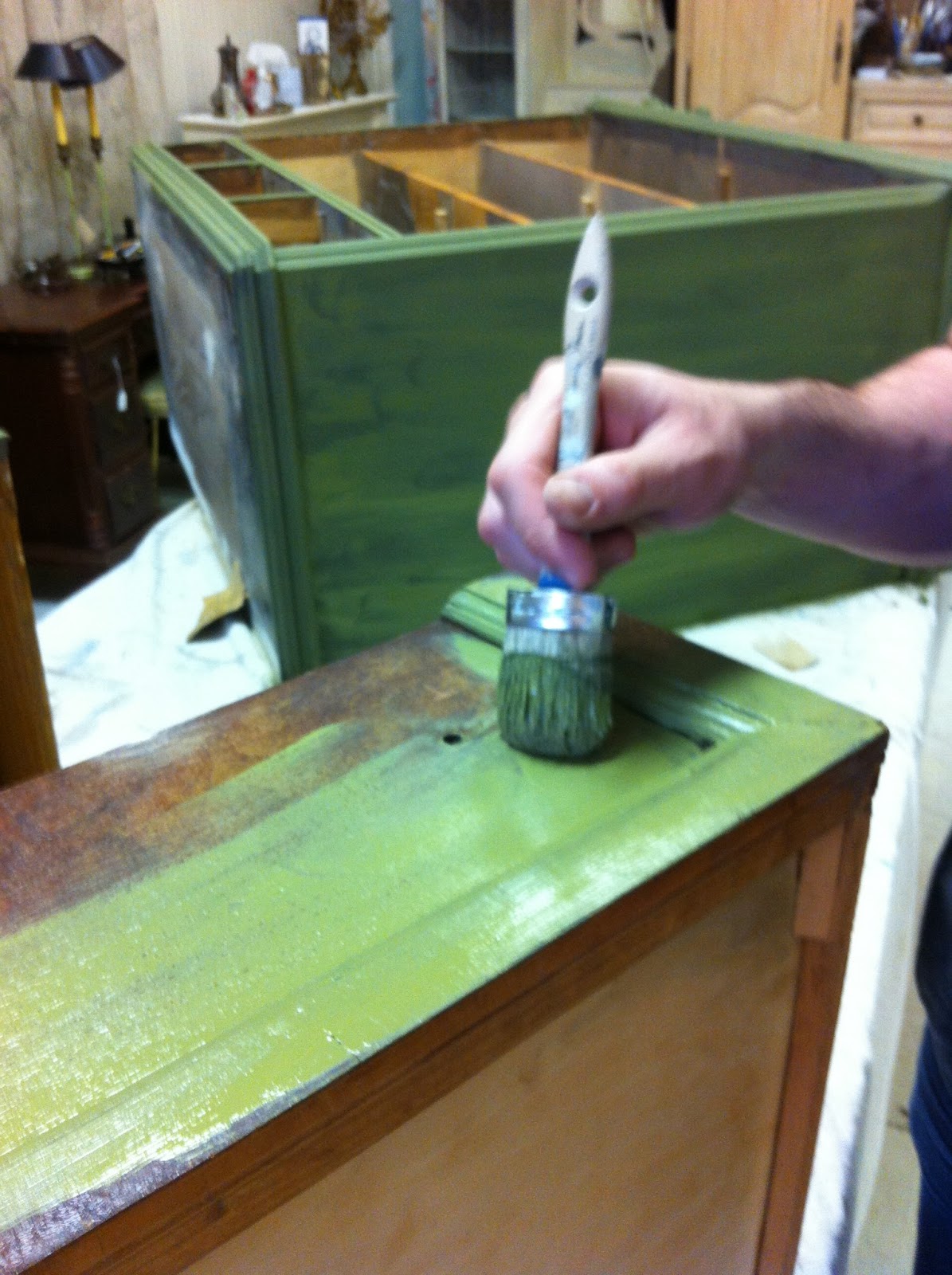 Maison Decor Gothic Dresser in fabulous Olive Chalk Paint®!