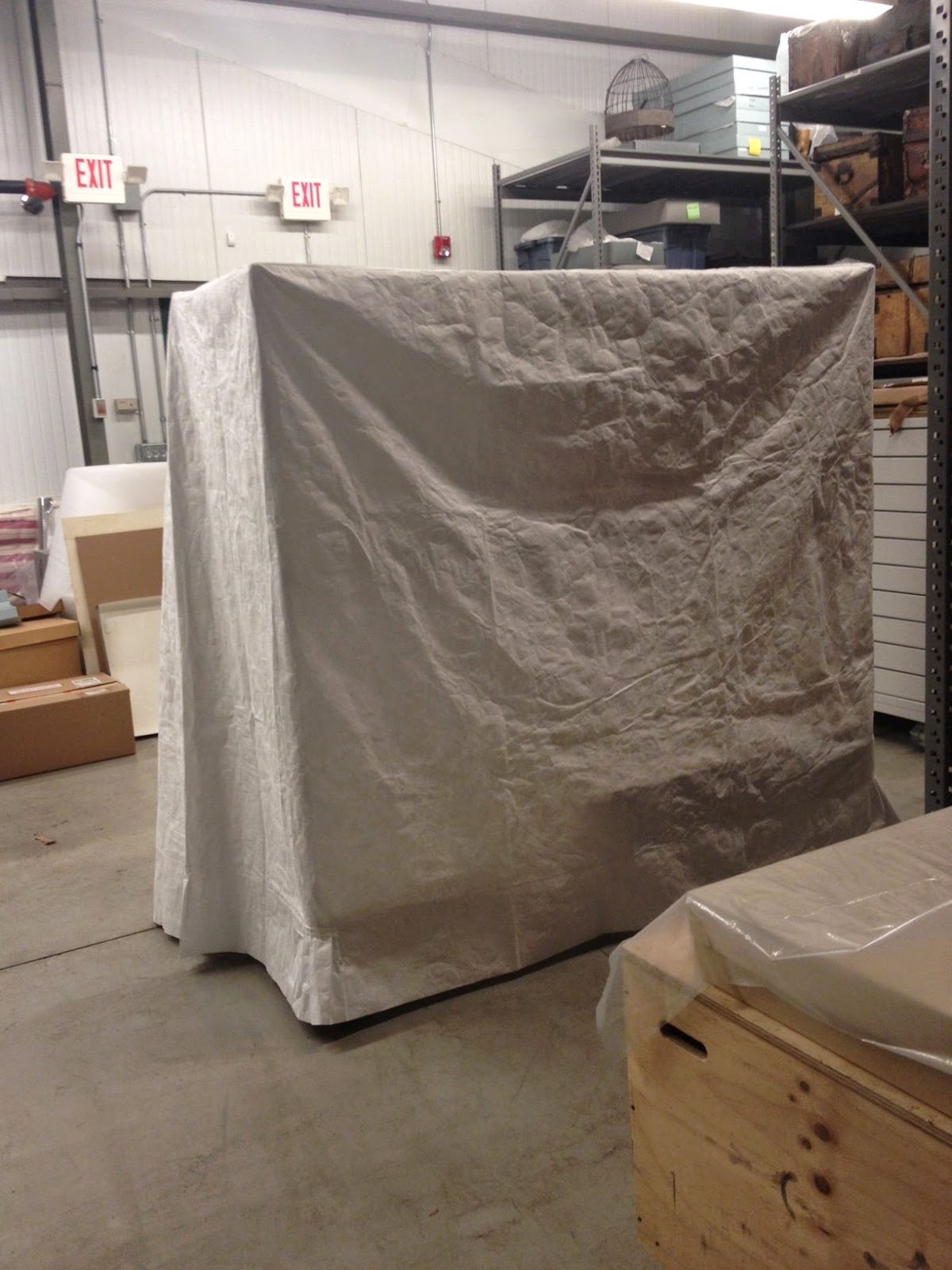 Inside the Conservator's Studio Dust Covers. So many designs, so many