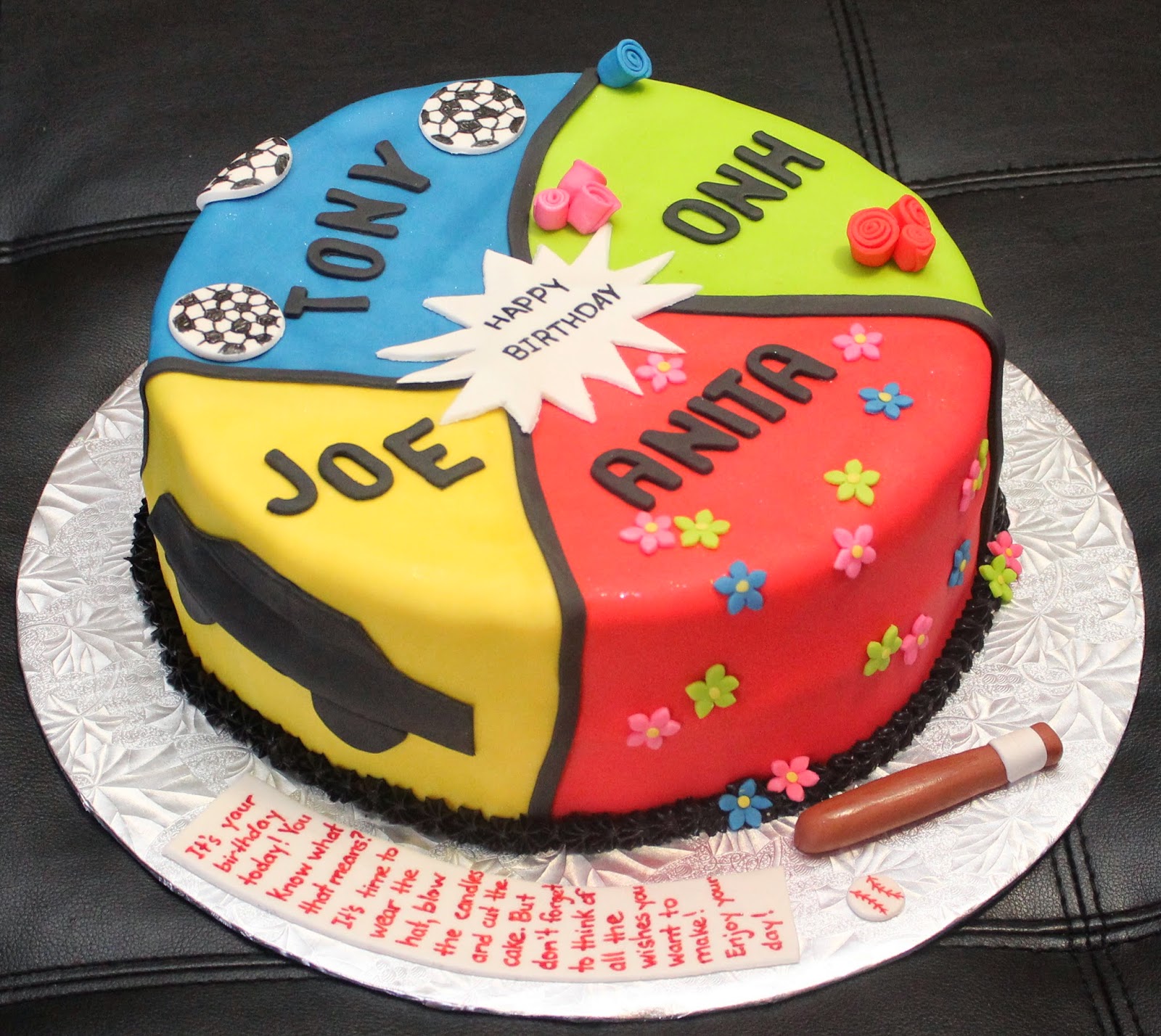 Love Dem Goodies: MULTIPLE PEOPLE BIRTHDAY CAKE
