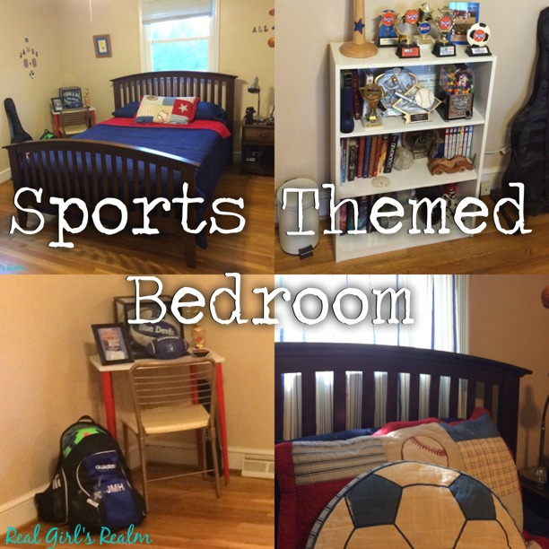 Real Girl's Realm Sports Themed Bedroom Makeover