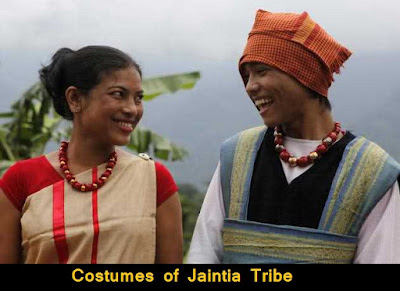 Costumes of Jaintia Tribe in Meghalaya