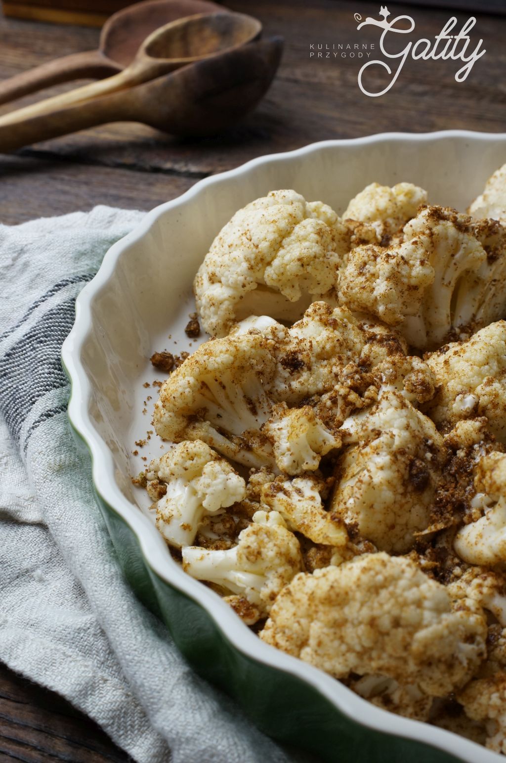 Pieczony kalafior z przyprawami