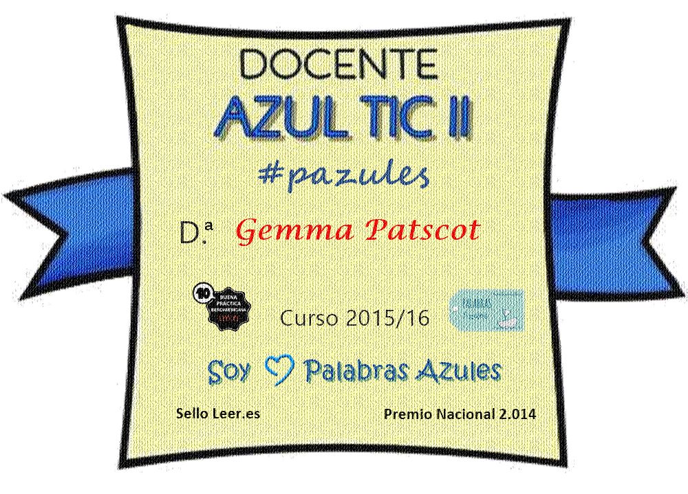 Insignia Palabras Azules