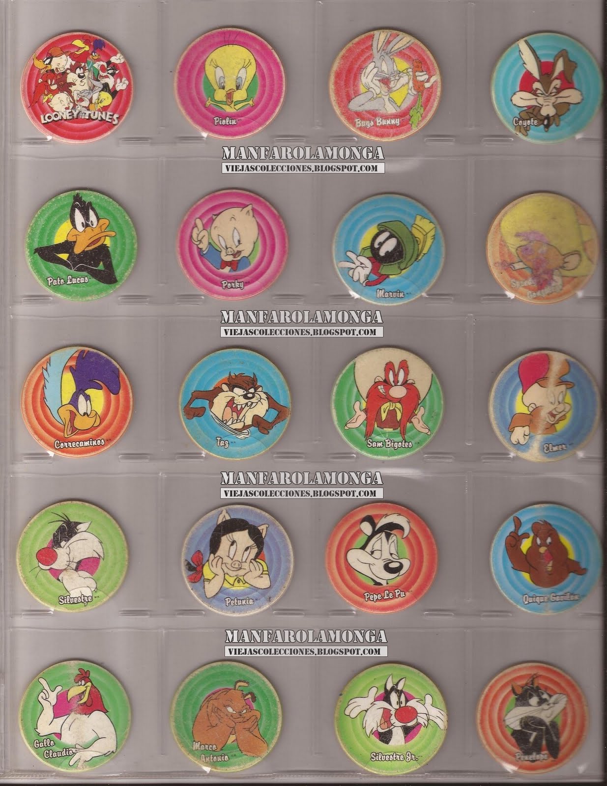 Viejas Colecciones: 1994-Tazos Looney Tunes