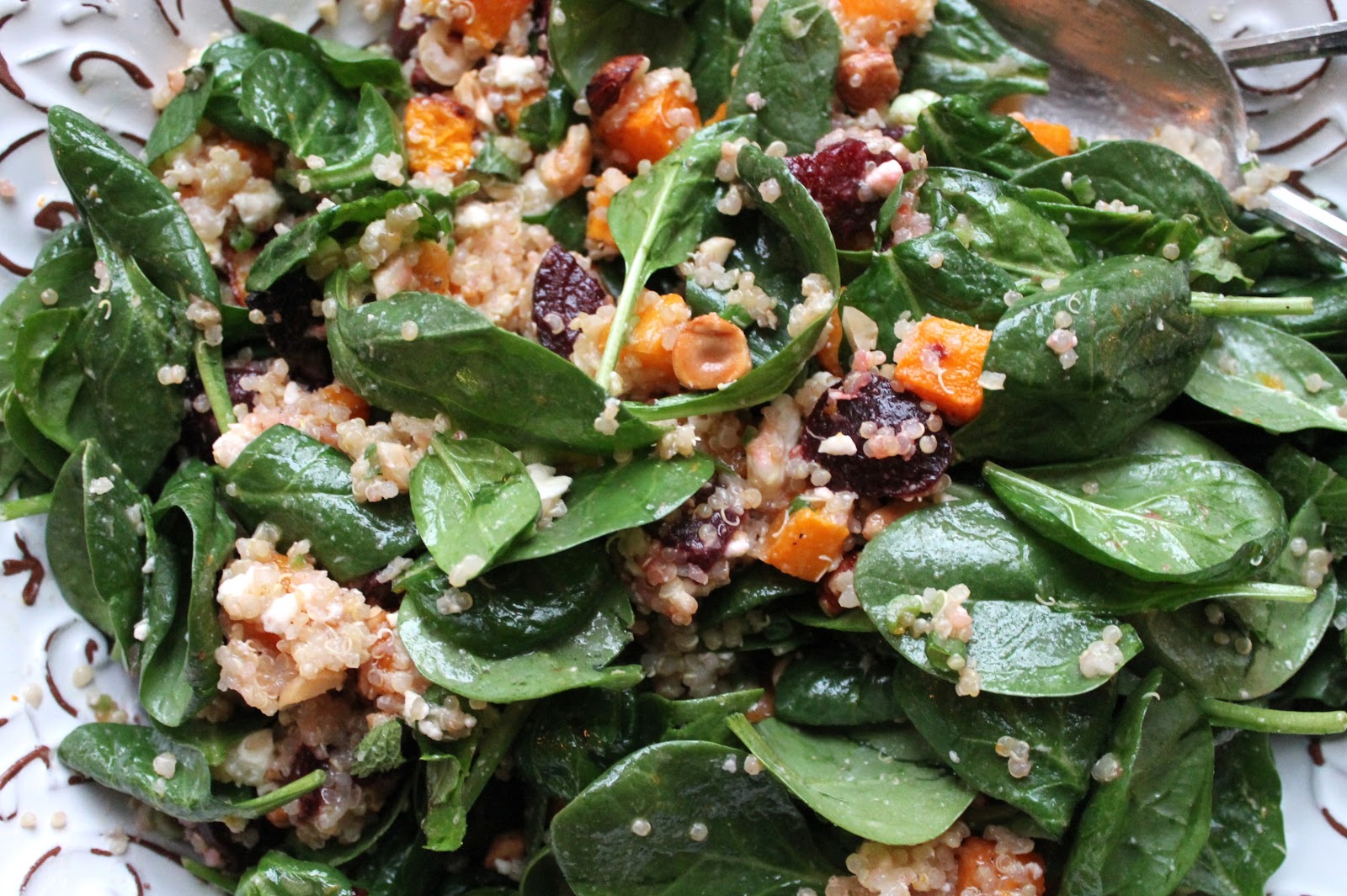 Designing Domesticity Quinoa, Beet, Squash and Feta Salad