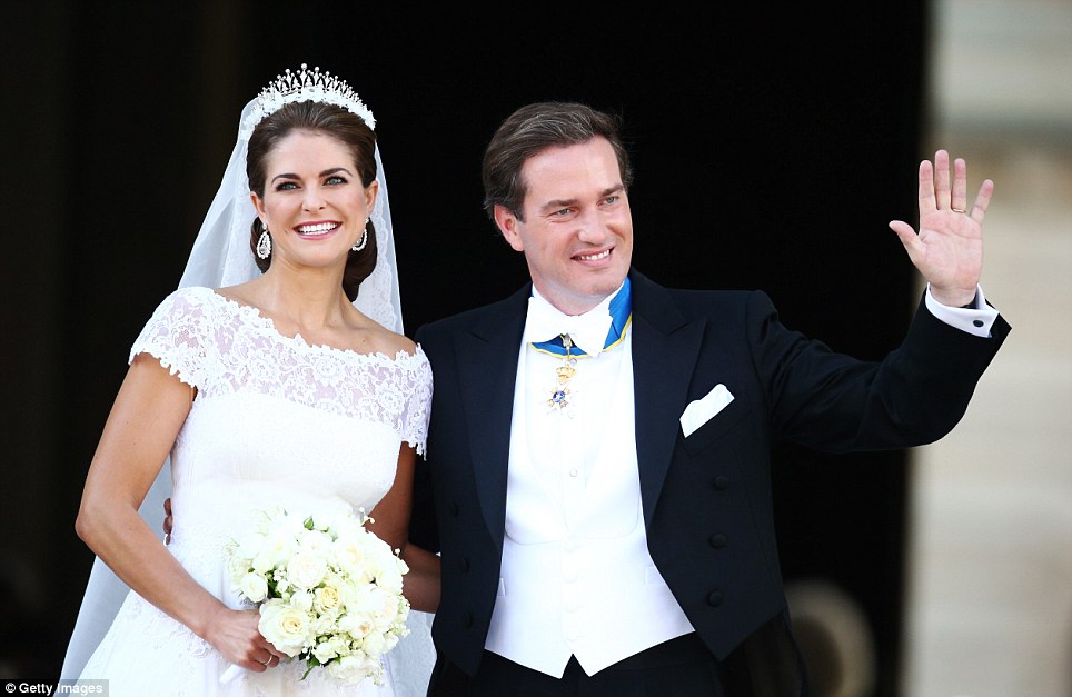Wedding of Princess Madeleine and Chris O’Neill at the palace church in Stockholm