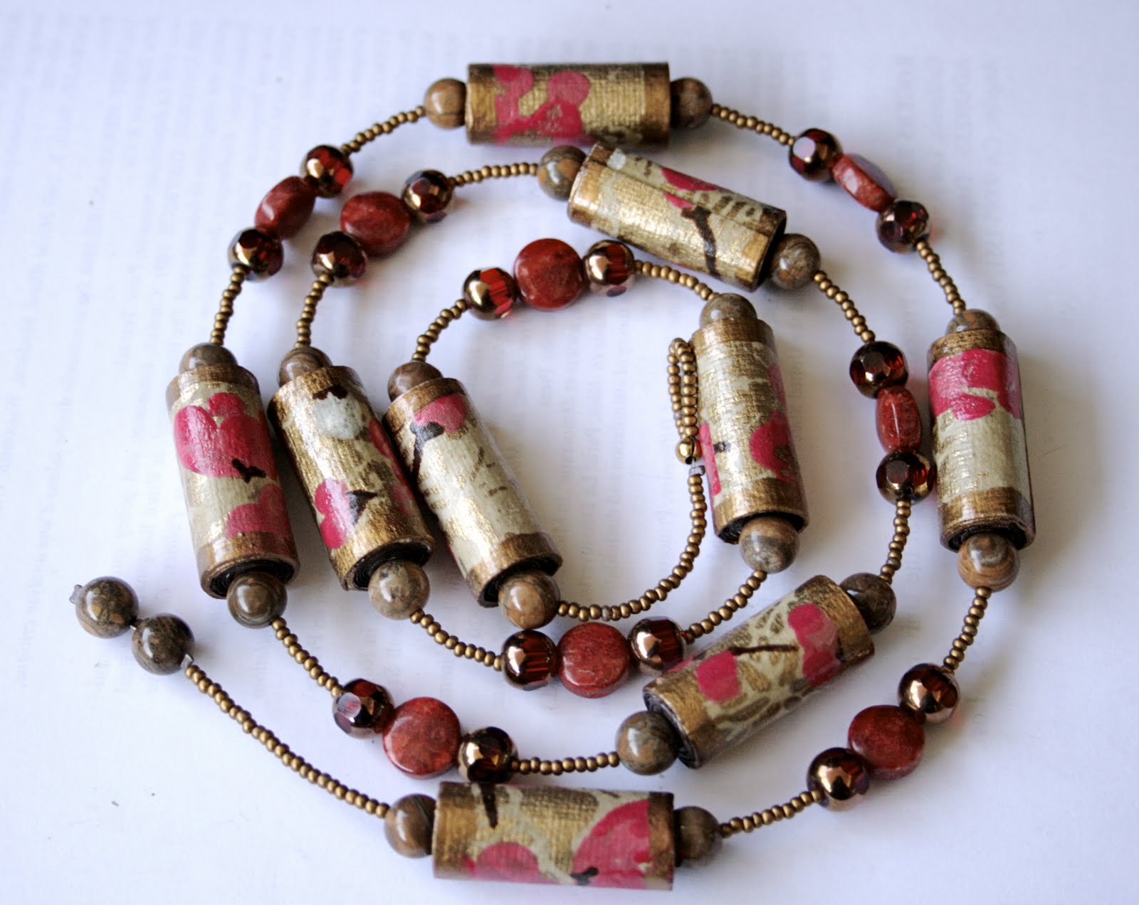 The Poetic & Recycled Jewelry Paper Necklace