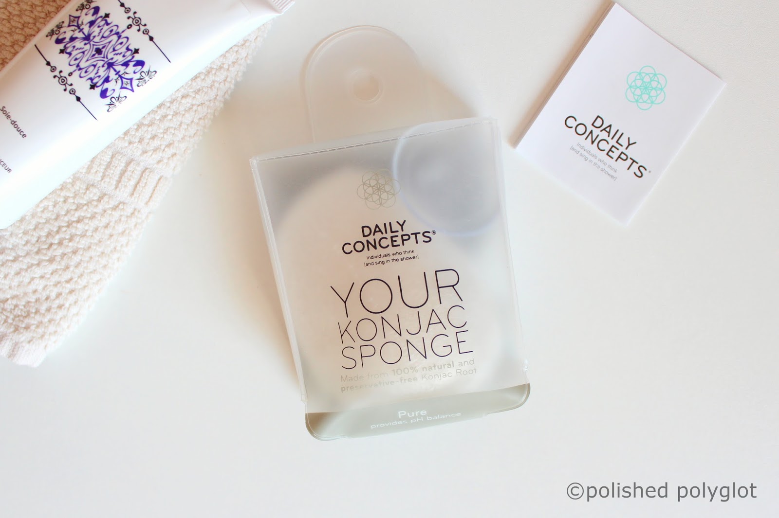 Skincare │ Konjac sponges from Daily Concepts® / Polished Polyglot